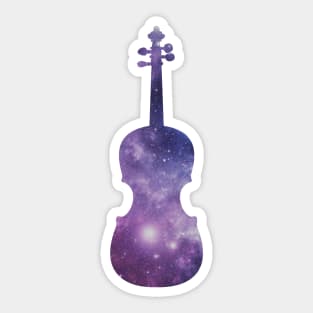Space Violin Sticker